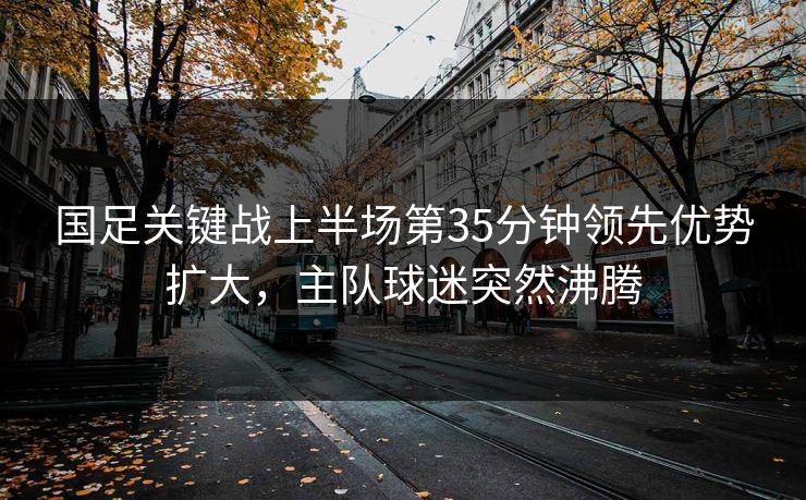 国足关键战上半场第35分钟领先优势扩大，主队球迷突然沸腾